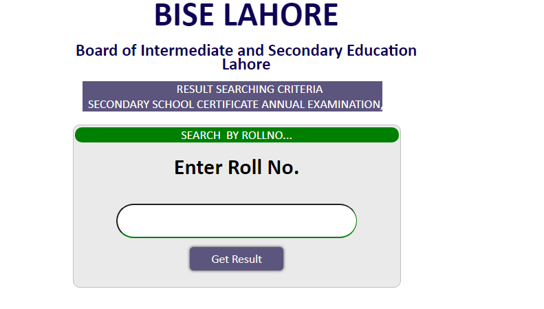 BISE Lahore 11th Class Result