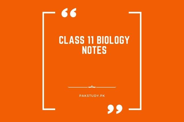 Class 11 Biology Notes Free Download In PDF 2022